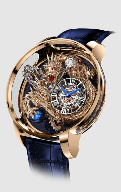Jacob & Co Replica watch astronomia dragon ROSE GOLD DRAGON IN ROSE GOLD AT102.40.DR.SD.B